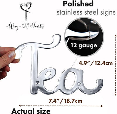 Way Of Hearts Metal Tea Sign - Way of Hearts