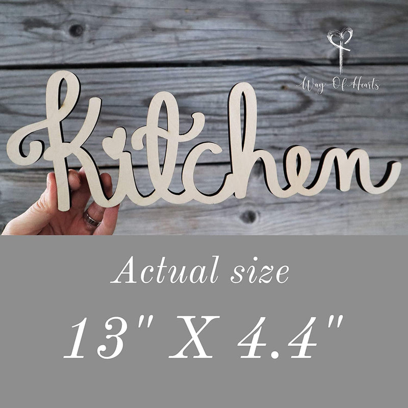 Wooden Kitchen Sign