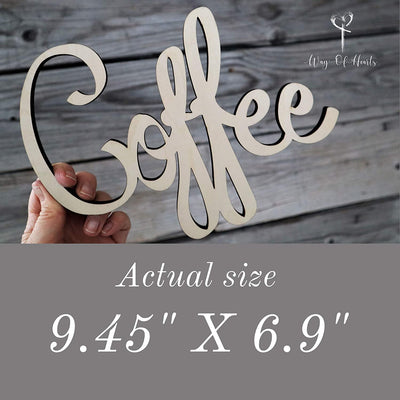 Wooden Coffee Sign - Way of Hearts