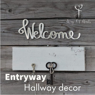 Way Of Hearts Metal Welcome Sign - Way of Hearts
