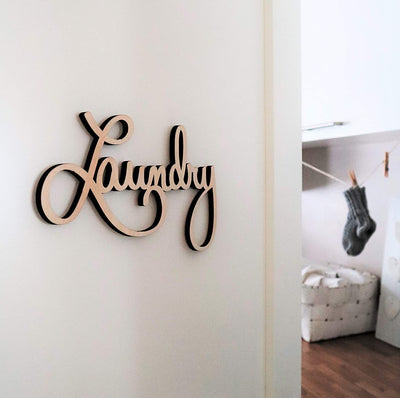 Wooden Laundry Sign - Way of Hearts
