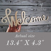 Wooden Welcome Sign for Wall Art - Way of Hearts