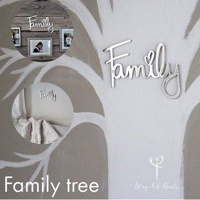 Way Of Hearts Stainless Steel Family Sign - Way of Hearts