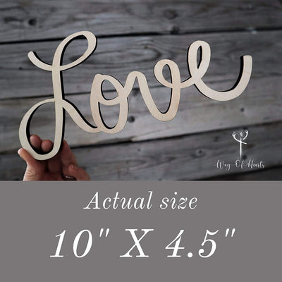 Wooden Love Sign - Way of Hearts