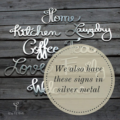 Wooden Laundry Sign - Way of Hearts