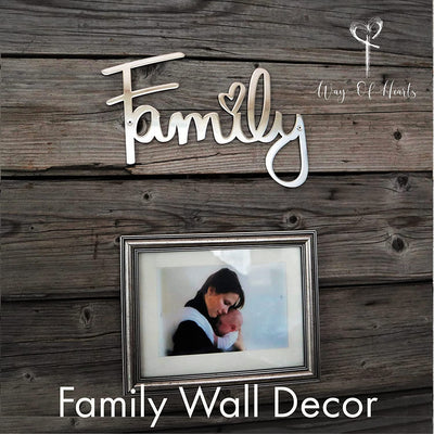 Way Of Hearts Stainless Steel Family Sign - Way of Hearts