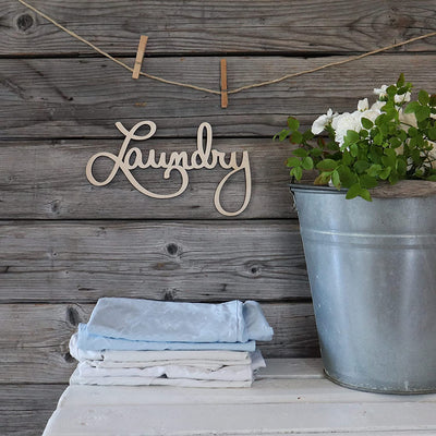 Wooden Laundry Sign - Way of Hearts