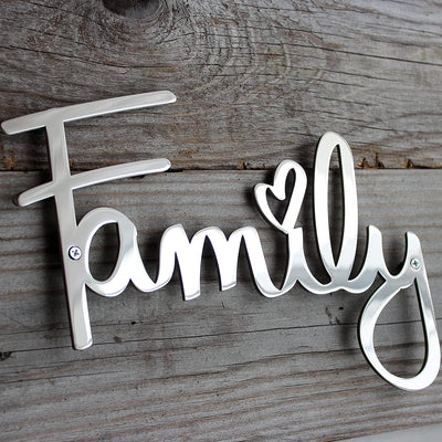 Way Of Hearts Stainless Steel Family Sign - Way of Hearts