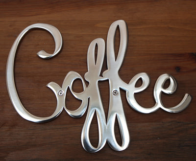Way Of Hearts Stainless Steel Coffee Sign - Way of Hearts